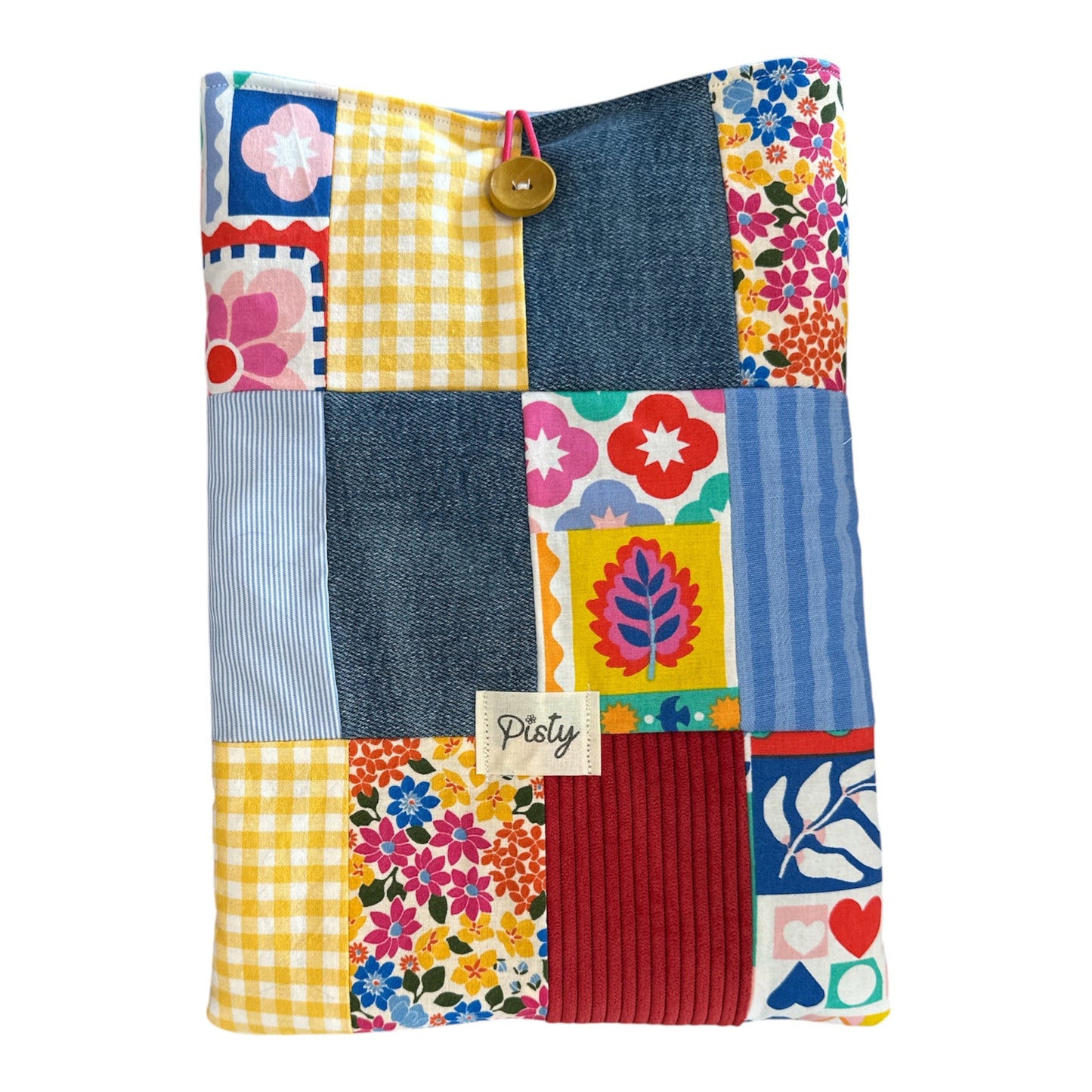 Grande Housse à Livres Patchwork