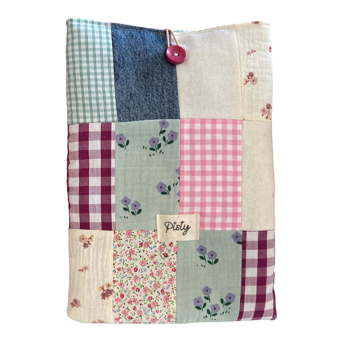 Grande Housse à Livres Patchwork
