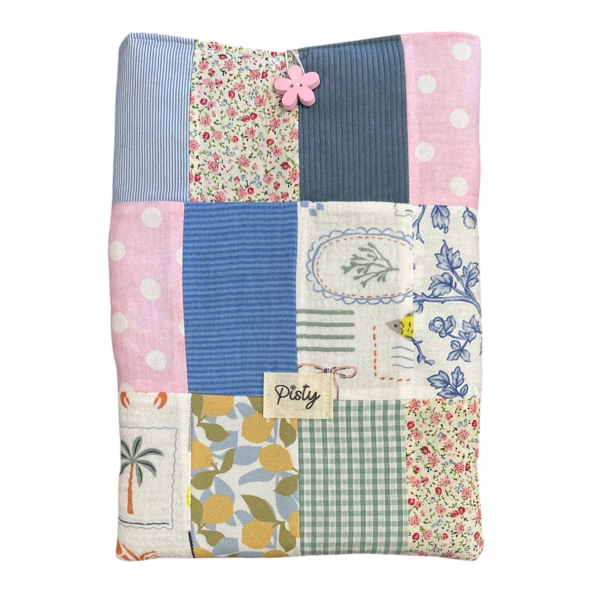 Grande Housse à Livres Patchwork