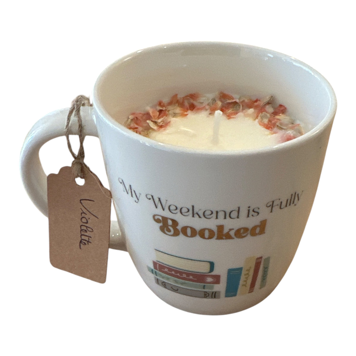 Bougie Livresque Mug Violette