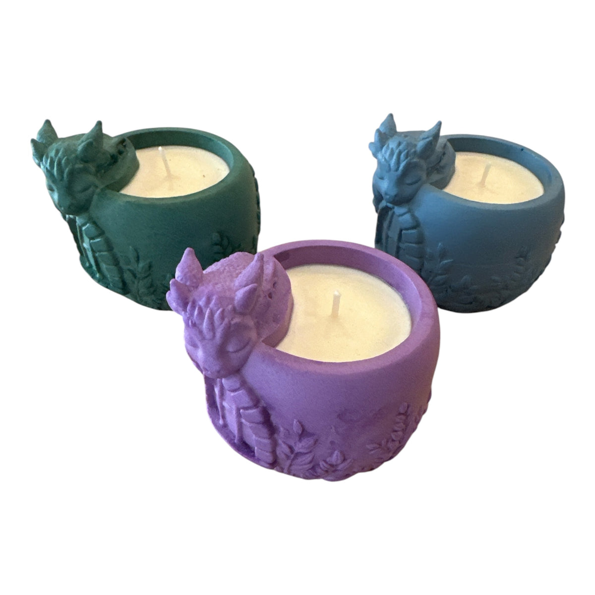 Bougies Jesmonite Dragon