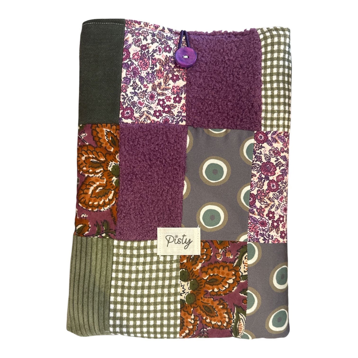 Grande Housse à Livres Patchwork