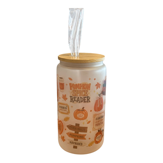 Verre à Paille « Pumpkin Spice Reader »