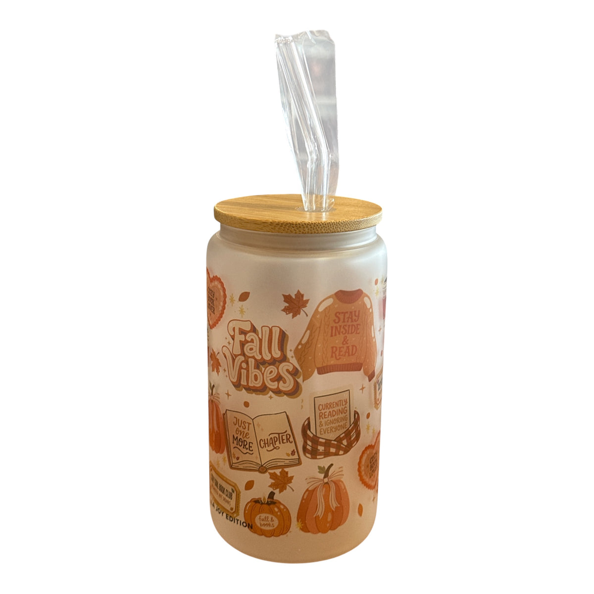 Verre à Paille « Pumpkin Spice Reader »
