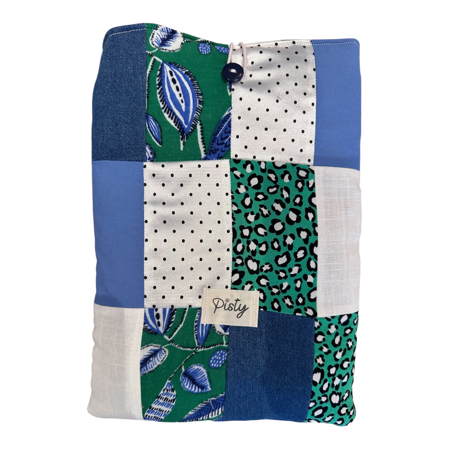 Grande Housse à Livres Patchwork