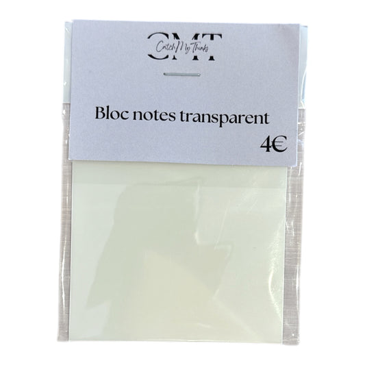 Bloc Notes Transparent